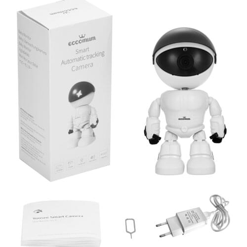 Eccomum 1080P Camera Security Camera WiFi Wireless Camera Surveillance IR Night Vision P2P Baby Monitor Pet Robot Intelligent