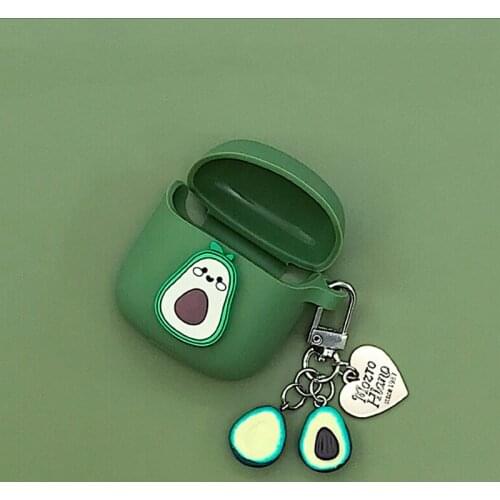 Charging case For JBL CLUB PRO + Case Cute Avocado Cartoon Silicone Protective Case for jbl club pro Wireless Earphone Case