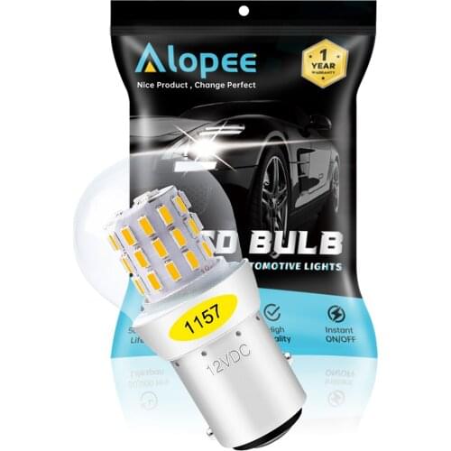 Super Bright 1157 2057 2357 7528 BAY15D P21/5W 39SMD Yellow / Amber LED Bulb Blinker Turn Signal Light Parking Light 12-15V DC