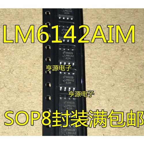 10PCS LM6142 LM6142AIM SOP-8