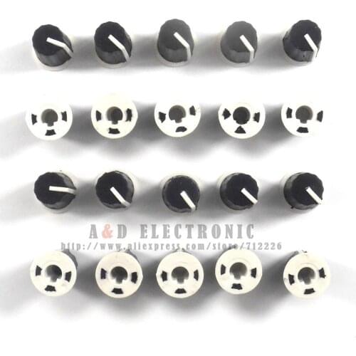 180 degree otentiometer knob hat rubber half shaft D axis KNOB CAP soft cap knob