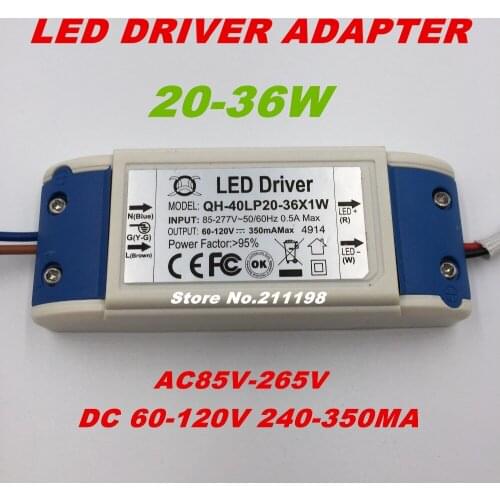 20-36W Dc60-120V Isolate Led Driver Power Supply External Constant Current Lighting Transformers For Diy Led Light