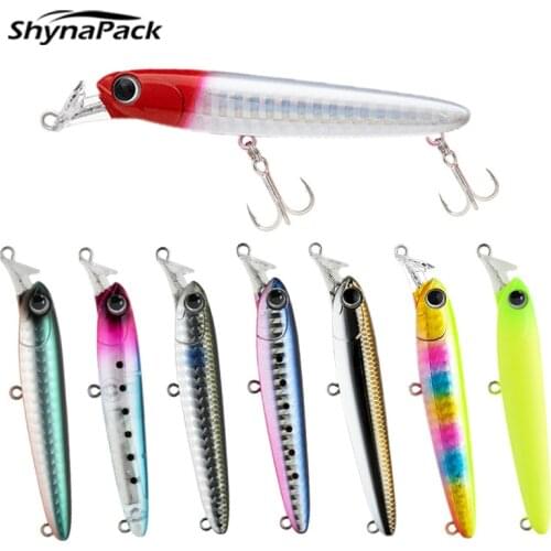2021 NEW Minnow Fishing Lures 75Mm 13G Wobblers Crankbait Slow Jig Surface Artificial Baits rockfishing Jerkbait Fishing Tackle