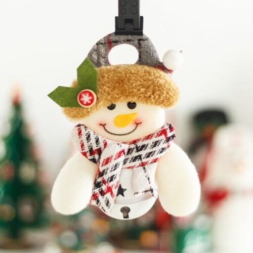 3pcs/set Christmas Tree Decoration Santa Claus Snowman Bell Doll Hanging Pendant 24BE