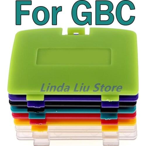 ChengChengDianWan 50pcs 5 kinds of colors For GBC Battery Cover for Gameboy Color Battery Cover Replacement Door Mix Colors