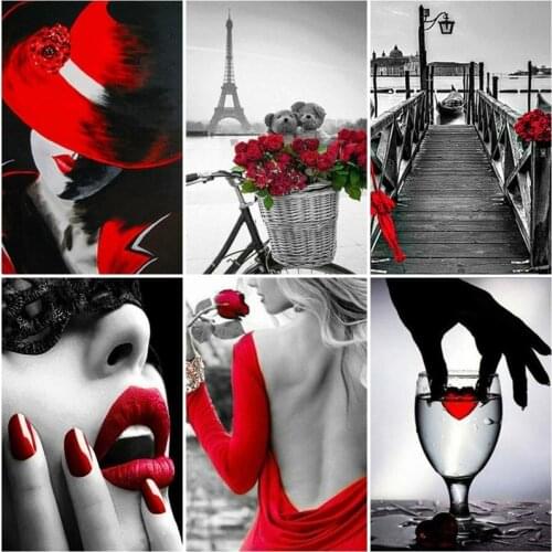 5D DIY Diamond Painting Landscape Full Square Diamond Embroidery Flower Dog Resin Drill Crystal Rhinestone Home Decor