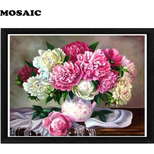 Diamond Painting Rose flowers Full square Diamond Embroidery painting rhinestone Cross Stitch Needlework Home Decor,wall Picture