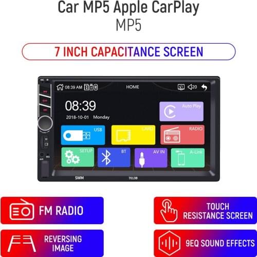 7inch 2 Din Car radio Multimedia Video Player Universal Auto Stereo GPS MAP For Volkswagen Nissan Hyundai Kia toyota CR-V 7013B
