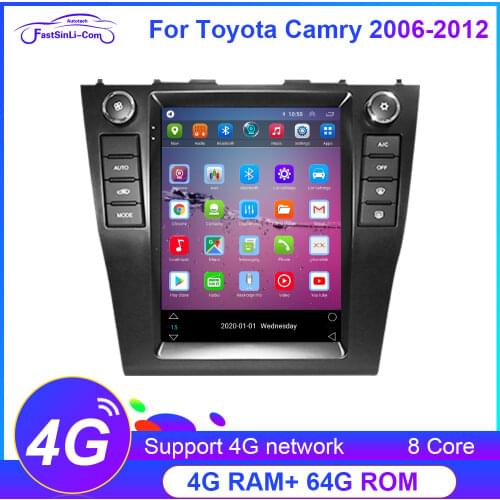 Android Tesla Style car radio GPS Navigation Multimedia Player GPS for Toyota Camry 6 XV 40 50 2006 - 2012