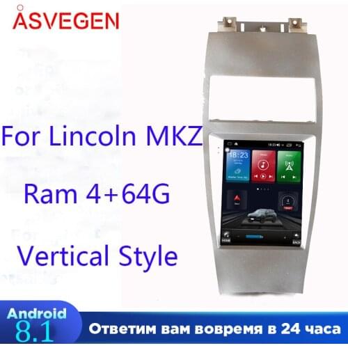 Tesla style Android Car GPS Navigation For Lincoln MKC MKZ Car Audio Radio Stereo Multimedia Player Head Unit Built In Map