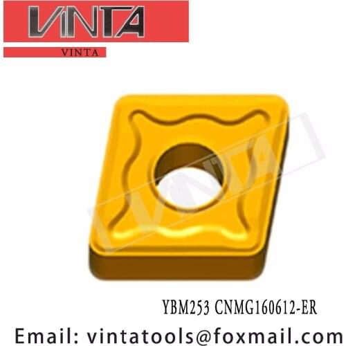 Free shipping high quality 10pcs/lots YBM253 YBM151 CNMG160612-ER cnc carbide turning inserts