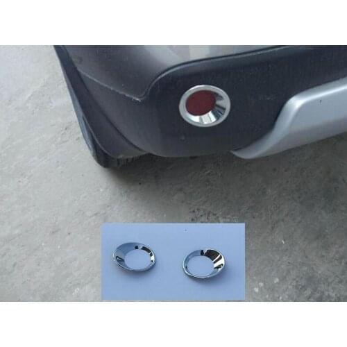 For Nissan qashqai j10 2013 2012 2011 2010 2008 chrome Rear Tail Fog Light cover rear fog lamp Trim accessories