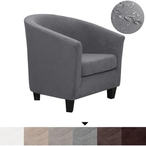 Stretch Suede Sofa Cover Stretch Leisure Club Chair Slipcover Bath Tub Couch Cover Elastic Armchair Cover Washable Protector