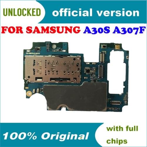 Europe Version for A30S Mainboard Original Unlocked for Samsung A30S motherboard A307F Motherboard