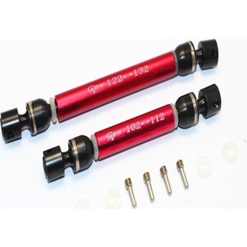 GPM TRAXXAS 82056-4 TRX-4 Aluminum alloy tube +45#steel CVD head front and rear axis 2PCS TRX4037SA