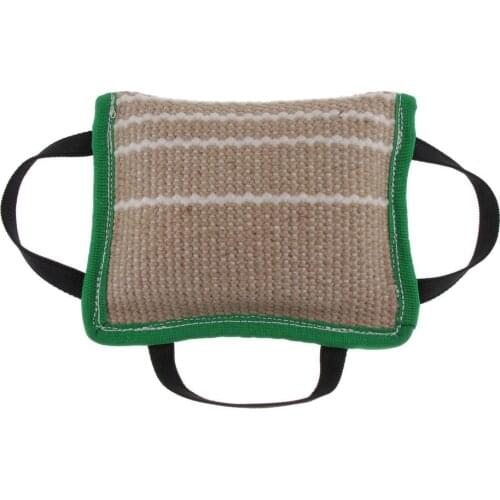 Pet Toy Biting Pillow with 3 Handles, Interactive Toy Dog Bite Training Pull