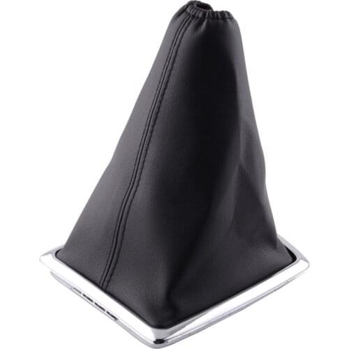 NS Modify PU Leather Car Auto Gear Shift Collars Car Manual Shifter Gear Shift Boot Cover For Ford Focus 2005-2009 Car Styling