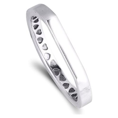 925 Sterling Silver Rings for Women Bar Stacking Ring Stackable Silver 925 Jewelry Gif Wedding Party 2020 New