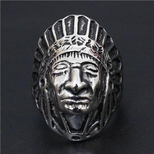 Beautiful Ring Newest Style Biker Ring Indian Ring Top Quality 316L Stainless Steel Fashion Ring