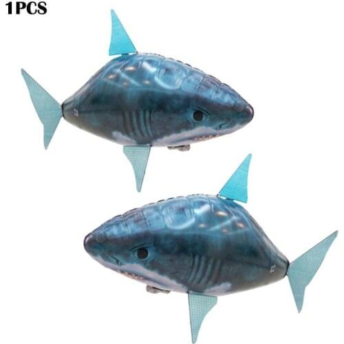 New Large Remote Control Flying Fish Shark For Baby Infrared RC Flying Balloon Inflatable Toy Decoration Children Party Gif X5D2
