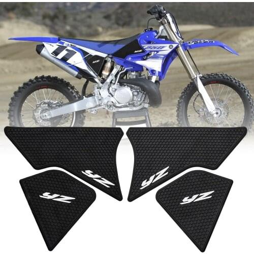 FOR YAMAHA YZ125R 250R Motorcycle side fuel tank pad Tank Pads Protector Stickers Decal Gas Knee Grip Traction Pad Side Sticker