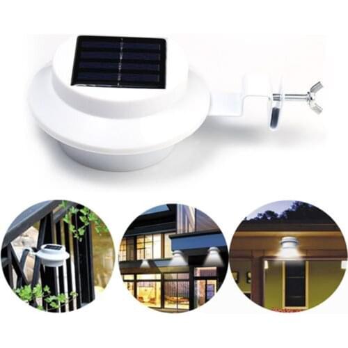 Outdoor 4 Led Light Garden Wall Lamp Solar Light Outdoors Waterproof Yard Fence Decoration Night Emergency Security Spotlight