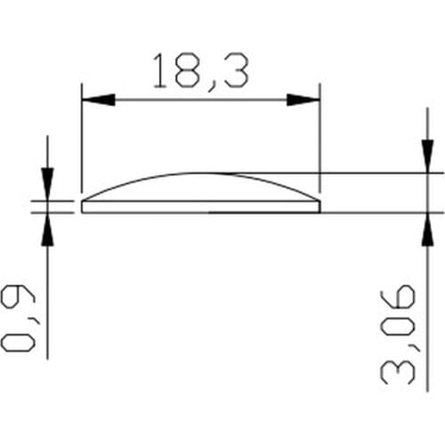 18mm plano convex lens 3000pcs