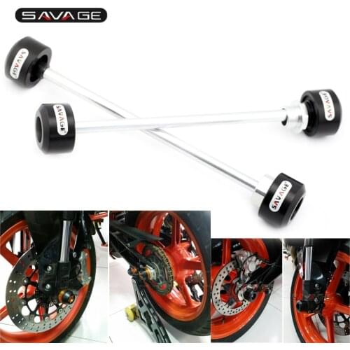 Wheel Fork Sliders For 690 DUKE R 2013 2014 2015 Motorcycle Fork Crash Axle Accessories Front Rear Slider