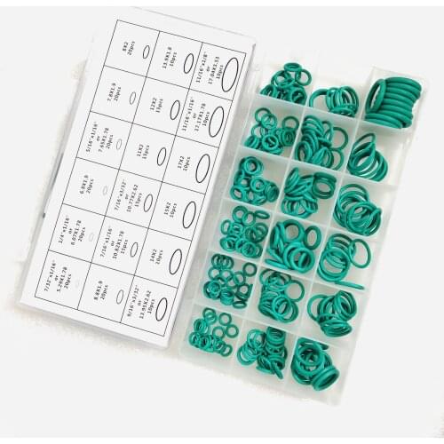 O Ring Rubber Washer Seals Assortment GREEN O-Ring Seals Set Nitrile Washers High Quality For Car Gasket