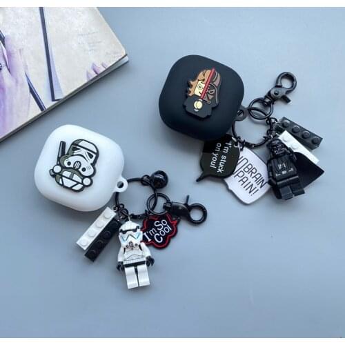 Marvel Protective Case With Hook For Samsung Galaxy Buds Pro/Live Soft Silicone Anti-Fall Earphone Case for Galaxy Buds Live