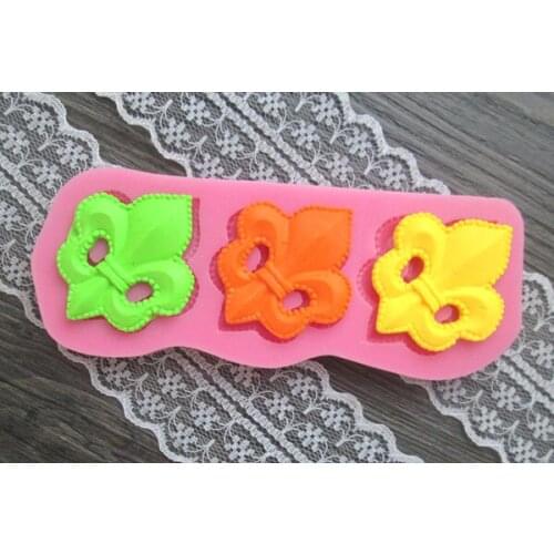 1 PCS 3 hole cartoon shape cake mould polymer clay handmade soap mold