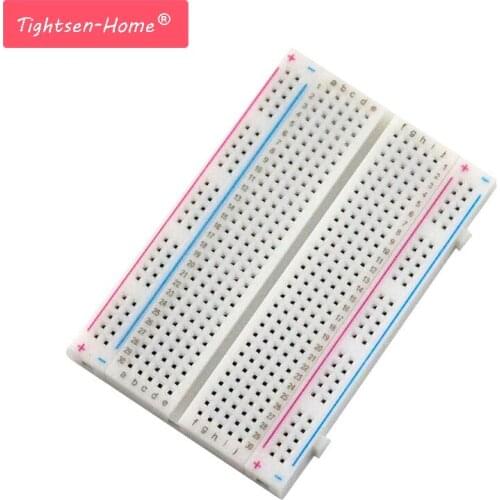 10pcs Quality mini bread board / breadboard 8.5CM x 5.5CM 400 holes Transparent/White DIY Electronic experimental Universal PCB