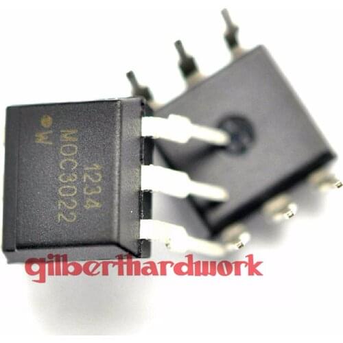 10Pcs Optoisolator Transistor Moc3022 Scr Output Dip-6