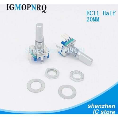 5PCS/LOT ,Rotary encoder,code switch/EC11/ digital potentiometer with switch 5Pin handle length 20mm Q