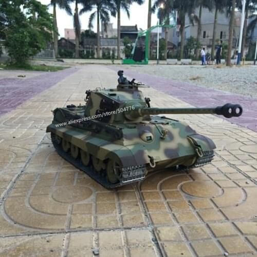 6.0 Edition with Infrared battle system 1:16 German King Tiger Henschel RC Battle Tank 3888a-1 HL Upgraded Metal Tracks RC tank