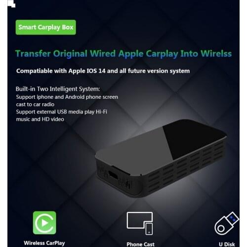 Carplay Ai Box Car Multimedia Player New Version Android system Wireless Mirror link For Apple Carplay Android Auto Tv Box