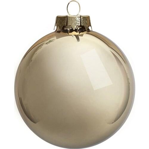 Free Shipping -100/Pack, Home Event Party Christmas Xmas Decoration Ornament Painted 80mm Gold Glass Ball - Shiny