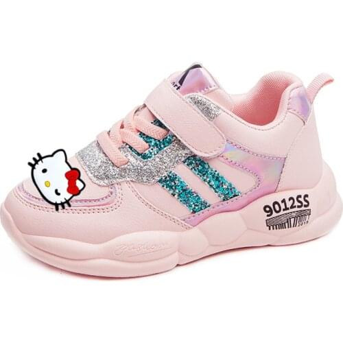 Sanrio Hello Kitty 2021 new single shoes childrens soft sole casual shoes girls breathable running melody boys sports shoes