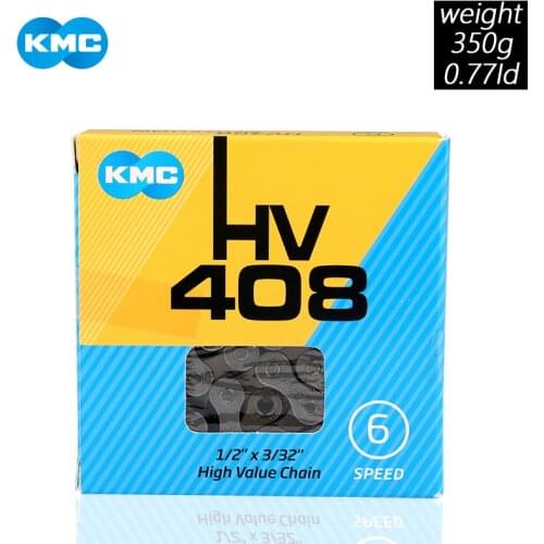 KMC HV408 6/7/8 Speeds Bicycle Chain Bike Chain for MTB/Road Bike fo Shimano/SRAM 116L /Chain Bike Silver