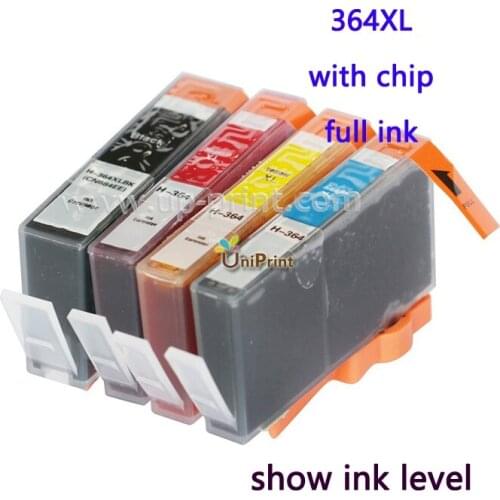UP 8pcs compatible ink cartridge for hp364 Photosmart B209a B209c B210a B210c B210d Deskjet 3070A 3520 3522 3524 Officejet 4620