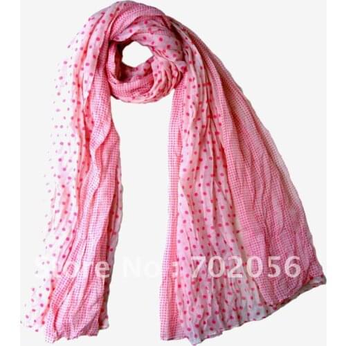 Dot voile scarves Scarf Neck scarves scarf wraps shawls 180*110cm 12pc/lot #2110