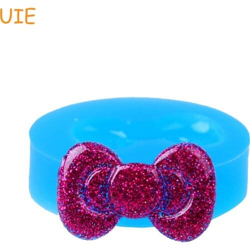 FYL126U Bow Mold Silicone Flexible Push Mold - Cupcake Decoration Bakeware Polymer Clay Sugarcraft Molds Mold
