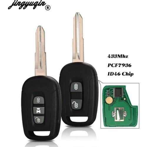 Jingyuqin 3/4 Buttons 433Mhz Pcf7936 Remote Key fit For Chevrolet/Holden 5 7 Captiva 2009 2010 2012 2013