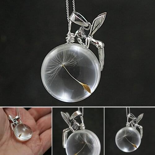 Fashionable Glass Ball Necklace Personalized Handmade Pendant Charming Clavicle Chain Exquisite Gift for Women BH