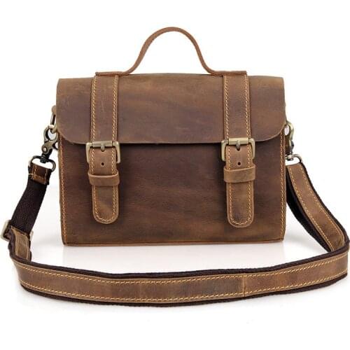 Fashion cowhide leather Men briefcase male business genuine leather bags male totes handbag Crossbody shoulder bag Messenger bag