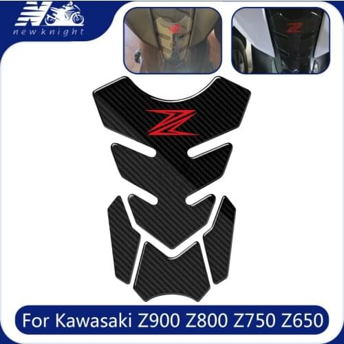 Motorcycle 3D Decal Gas Tank Pad Protector Sticker Fish Bone For Kawasaki Z900 Z800 Z750 Z650 Z300 Z250 Z125 Z1000 Z400 Z1000SX