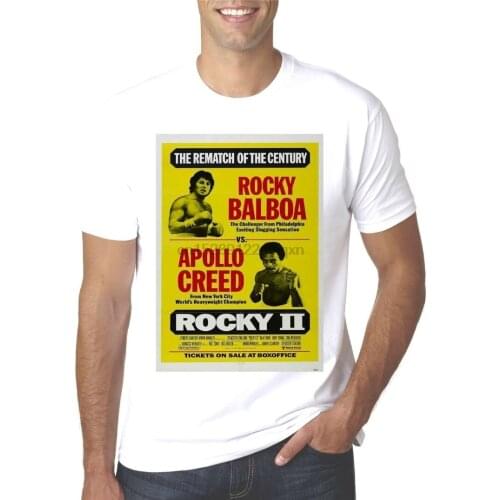 New Rocky 2 Fight Poster Rocky Vs Apollo Creed T-Shirt Outfit Tee Shirt