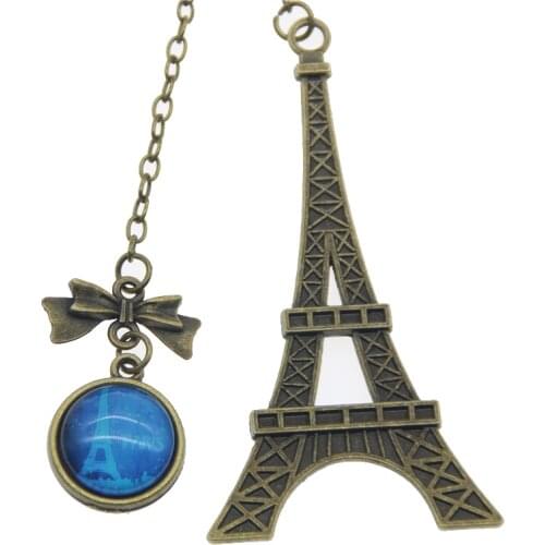 New Arrival Vintage Eiffel Tower Metal Bookmarks For Book Creative Item Kids Gift Korean Stationery Free Shipping 426