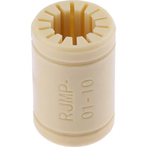 1pcs Solid Polymer LM10UU Bearing 10mm Plastic Shaft RJ4JP-01-10 for DIY RepRap Prusa Mendel 3D Printer