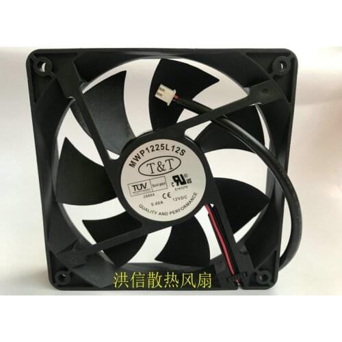 Original T & T 12025 mwp1225l12s DC12V 0.40a 12cm power supply chassis cooling fan